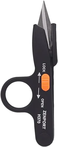 Zenport Cortadora de hilo y flores H370 con cerradura, color negro