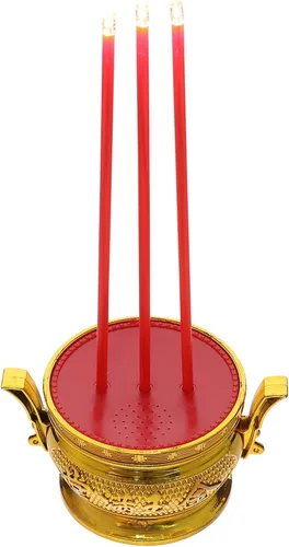 Quemador de incienso eléctrico, lámpara de vela LED, luz budista, vintage, suministros budistas chinos para decoración del hogar