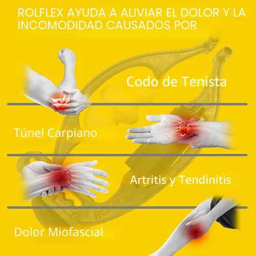 Miniatura 6 de Rodillo de espuma Rolflex™ reinventado, el mejor autoliberador miofascial y herramienta de puntos de activación para todo el cuerpo, nunca volverá a