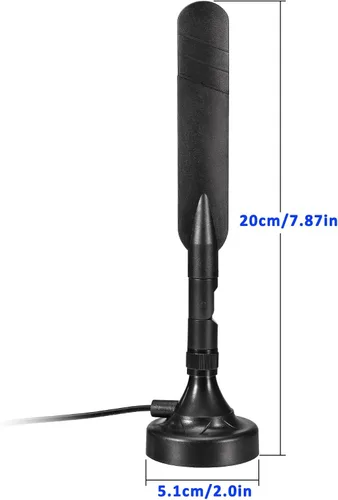 Miniatura 5 de Eightwood Antena 4G LTE con base magnética MIMO SMA Antena macho para 4G LTE Router Hotspot Modem Industrial Celular IoT Gateway Cámara de Seguridad