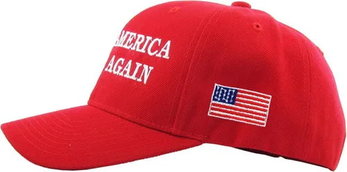 Miniatura 3 de KBETHOS - Gorra de béisbol ajustable diseño de Donald Trump color rojo