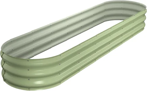 Miniatura 16 de Winpull Kit de Cama de Jardín Elevada, Caja de Plantación Galvanizada de 6 x 3 x 1 pies para Exteriores con Bordes de Seguridad, Camas Elevadas