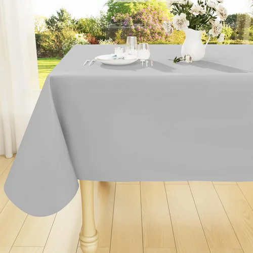 Miniatura 35 de Smiry Mantel cuadrado de vinilo impermeable de 54x54 pulgadas, protector de manteles de vinilo lavables, funda de mesa resistente a derrames