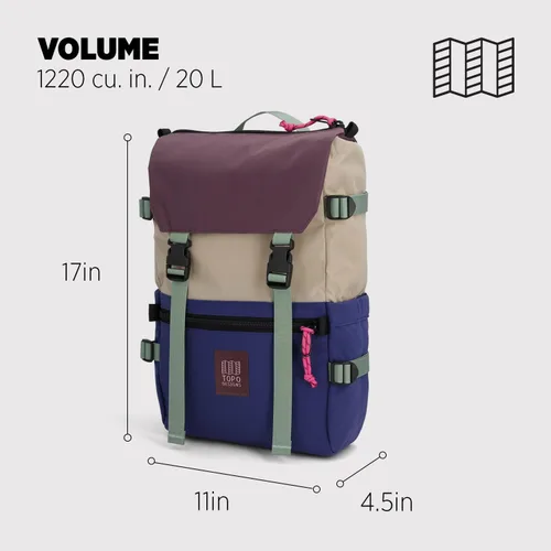 Miniatura 24 de Topo Designs Rover Pack Clásico, asfalto/negro, Tamaño único, Rover Pack Clásico