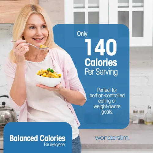 Miniatura 7 de WonderSlim Pasta de Proteína, Macarrones con Queso y Filete, 140 Calorías, 12g de Proteína (7 unidades)