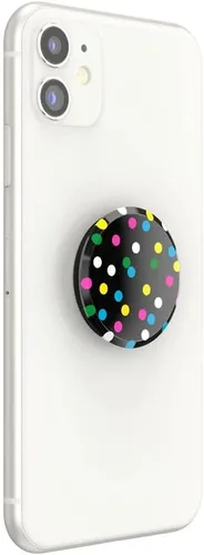 Miniatura 6 de Agarre translúcido para teléfono PopSockets con soporte expansible, PopSockets para teléfono, PopGrip translúcido - Negro disco