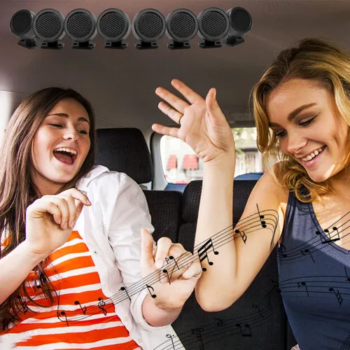 Miniatura 6 de FERCAISH 8 altavoces de coche de 500 W, TP-006A de alta potencia estéreo para coche, altavoces verticales redondos fáciles de instalar para montaje