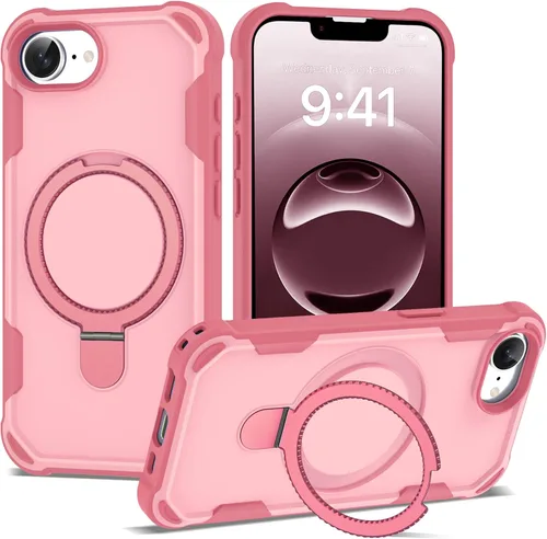 Miniatura 71 de Funda compatible con iPhone 12 y 12 Pro de 6.1 pulgadas con soporte de anillo magnético [protección militar contra caídas] [compatible con MagSafe]