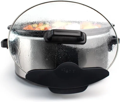 Miniatura 3 de Soporte para tapa de olla de cocción lenta, se adapta a la mayoría de las ollas de cocción lenta, mantiene las encimeras limpias, organizador