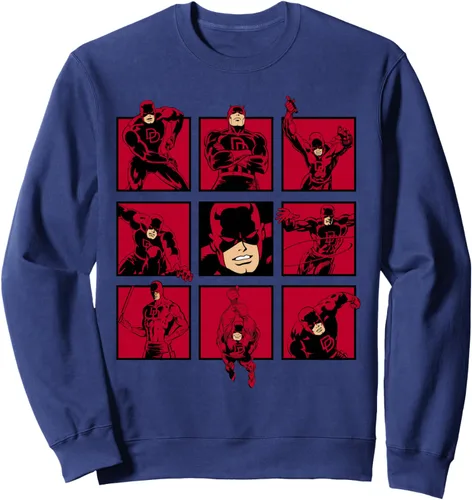 Miniatura 4 de Marvel Sudadera Daredevil The Faces of The Man With No Fear, Negro, S