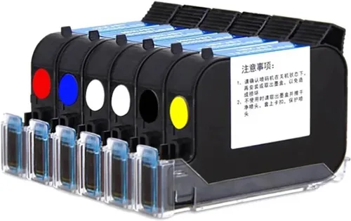 Miniatura 2 de 1PC 2588 Refillable Ink Cartridge 12.7mm TIJ/Handheld Inkjet Printer Solvent Fast Drying Unencrypted Black Red BlueIQ800(1BK with Tools)