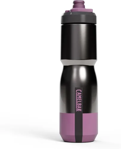 Miniatura 17 de CamelBak Podium Steel - Botella de agua térmica para bicicleta de acero inoxidable, color piedra, 18 oz