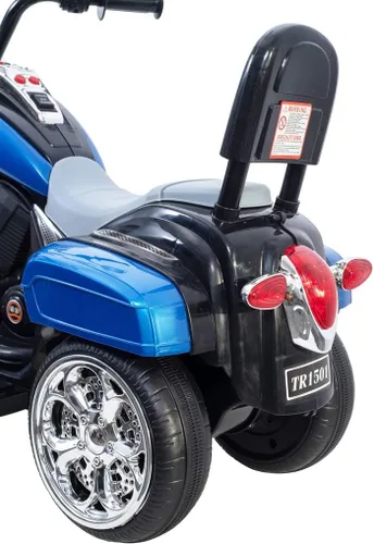 Miniatura 7 de Freddo Motocicleta de juguete, triciclo de motocicleta de 6 V con luces LED, bocinas hacia adelante/marcha atrás, 2 opciones de velocidad, juguetes