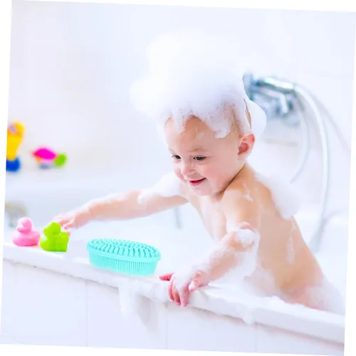 Miniatura 5 de Ipetboom Cepillo de baño sensorial de silicona para niño y niña, exfoliante de doble cara, peine de masaje suave para estimulación táctil