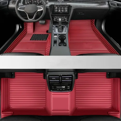 Miniatura 21 de Personaliza las alfombrillas de cuero de lujo de protección para todo tipo de clima para automóviles, SUV y camiones según el modelo automotriz azul