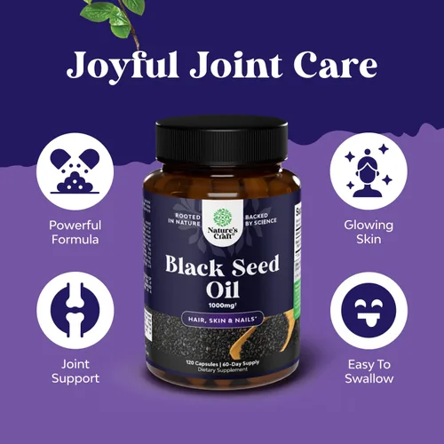 Miniatura 4 de Cápsulas de aceite de semilla negra prensada en frío, cápsulas de aceite de semilla de comino negro vegano Nigella Sativa con Omega 3 6 9