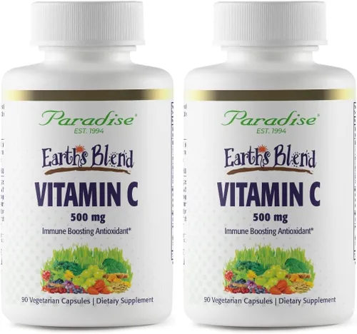 Miniatura 9 de Paradise Herbs Earth's Blend Vitamina C con Nature's C y adaptógenos, base de superalimentos de probióticos y verduras alcalinizantes orgánicas, 90