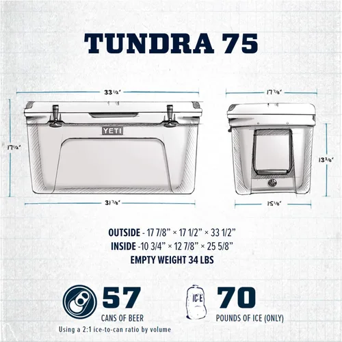 Miniatura 2 de YETI Tundra 75 Cooler Blanco