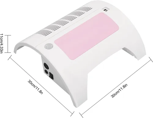 Miniatura 9 de Lámpara de uñas 5 en 1, colector de polvo de uñas con taladro de uñas y lámpara de escritorio LED, lámpara LED de uñas para esmalte de gel