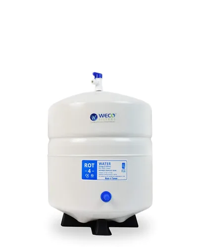 Miniatura 17 de Tanque de almacenamiento de agua a presión - Tanque de agua de ósmosis inversa con conexiones de acero inoxidable y válvula de bola - Sistema