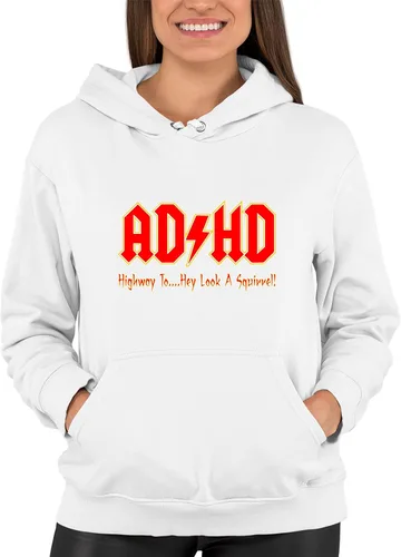 Miniatura 5 de Go All Out Sudadera con capucha para hombre y mujer con texto en inglés "Highway To Hey Look A Squirrel