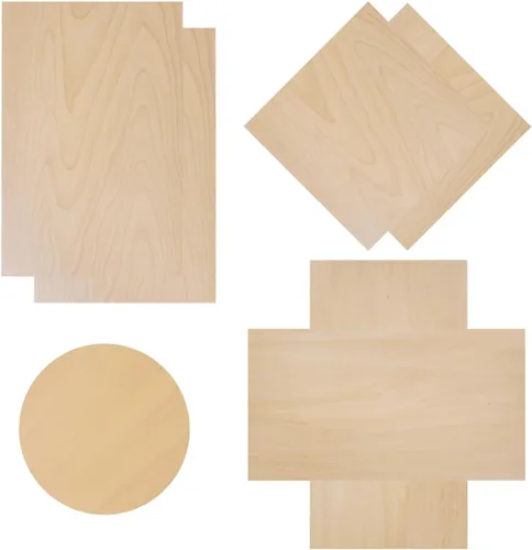 Miniatura 6 de Madera contrachapada de abedul báltico de 1/8 x 12 x 18 pulgadas, paquete de 6, grado B/BB, núcleo sin huecos, listo para corte láser, hojas planas