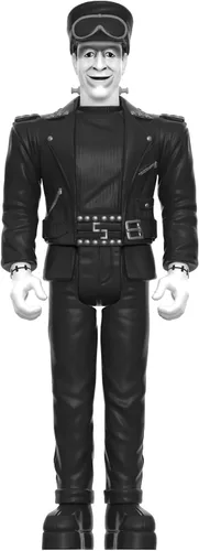 Miniatura 2 de Super7 Figura de reacción de The Munsters Hot Rod Herman (escala de grises), figura de acción de los Munsters de 3.75 pulgadas, coleccionables
