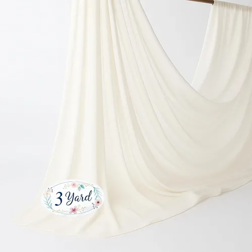 Miniatura 29 de New Star Fabrics Tela de gasa, material transparente continuo de 60 pulgadas de ancho (30 pies), 100% poliéster suave, ideal para bodas, fiestas