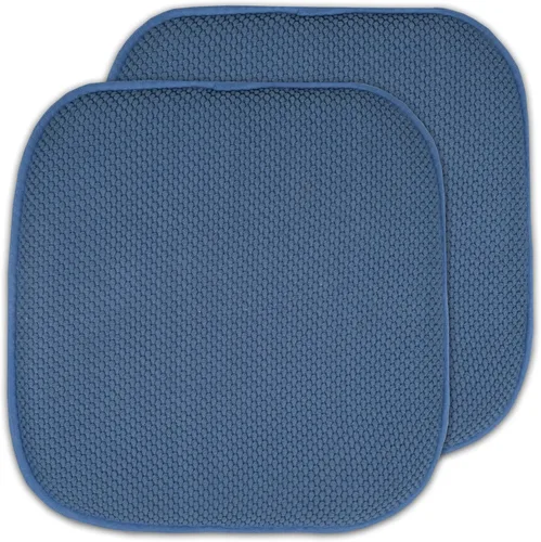 Miniatura 27 de Sweet Home Collection Cojines de espuma viscoelástica para silla, antideslizantes, diseño de panal de abeja, 16 x 16 pulgadas, paquete de 2