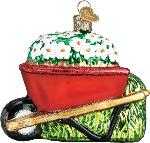 Miniatura 7 de Old World Christmas She Shed - Adorno de cristal soplado para árbol de Navidad, decoración navideña hecha a mano, colección de jardín