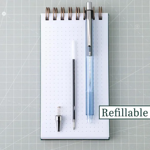 Miniatura 2 de PILOT Pen 30000 The Better Ball Point Pen Bolígrafos de punta de bola recargables y retráctiles, punta fina, tinta negra, paquete de 12 unidades De