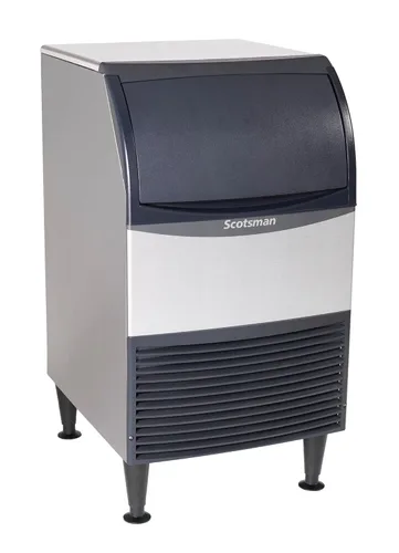 Miniatura 10 de Scotsman UN324A-1 Máquina para hacer hielo estilo nugget bajo encimera con contenedor, producción diaria de 340 lb, almacenamiento de 80 lb, acero