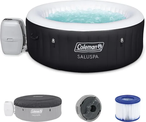 Miniatura 11 de Coleman Miami - Bañera de hidromasaje inflable para 2 a 4 personas, spa portátil de bajo consumo redondo para exteriores con 120 AirJets, 71 x 26
