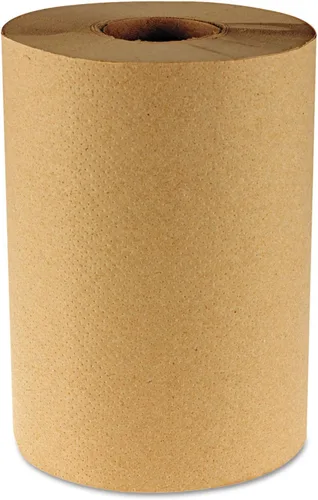 Miniatura 6 de Boardwalk 6252 Toallas de papel Hardwound, 8 pulgadas x 350 pies, 1 capa natural (caja de 12 rollos)