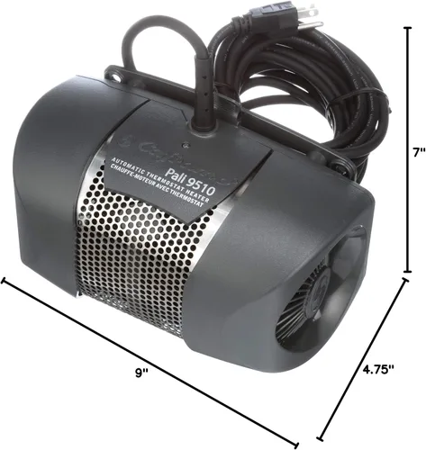 Miniatura 5 de SEEKR by Caframo, Pali, calentador de compartimento para motor de barco con termostato automático, a prueba de encendido, elemento PTC autorregulado