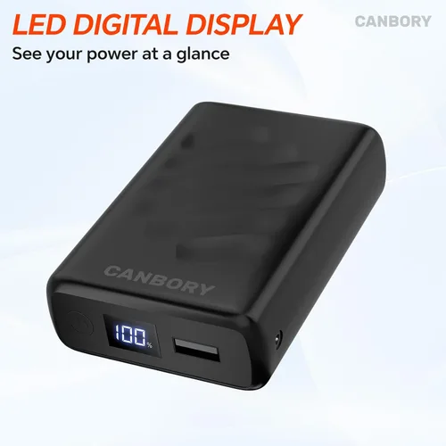 Miniatura 7 de Paquete de batería de 12 V, 5 V 20000 mAh, PD 18 W USB-C entrada/salida, banco de energía recargable compatible con tira LED, extractor de leche