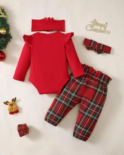 Miniatura 44 de SUNNY PIGGY Ropa para bebé recién nacida, con volantes, mameluco de algodón floral, conjunto de pantalones de algodón para niñas