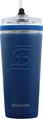 Miniatura 11 de Ice Shaker Vaso de 26 onzas, botella de agua aislada con popote, botella de acero inoxidable, como se ve en Shark Tank, botella de agua con pajita