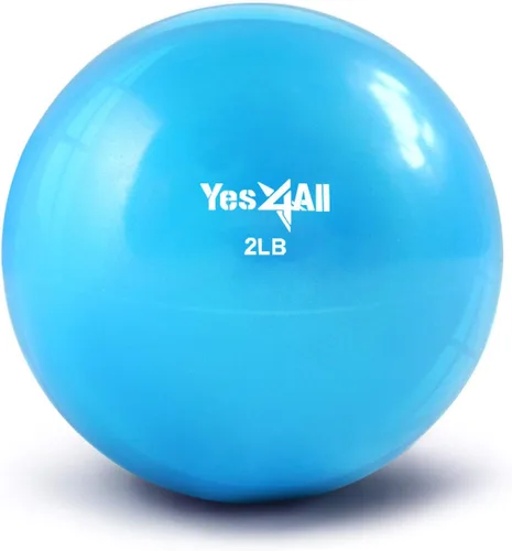 Miniatura 22 de Yes4All - Bolas de tonificación con peso para ejercicio, bolas medicinales suaves para ejercicio, pilates, yoga, equilibrio, flexibilidad, 2-10 C.