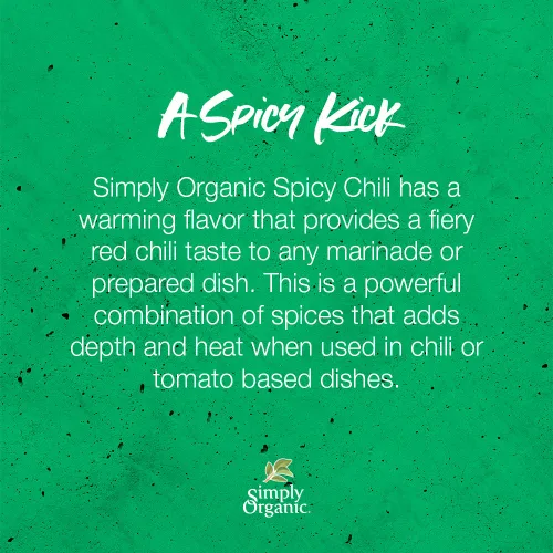 Miniatura 5 de Simply Organic Mezcla de condimentos de chile picante, paquete de 1 onza, especias terrosas, Kosher, sin ingredientes artificiales (paquete de 12)
