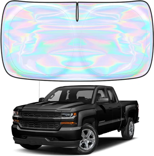 Miniatura 19 de Parasol para parabrisas Rivian R1S R1T 2022-2026 – Parasol compatible con Rivian R1S R1T plegable para ventana delantera, protector de visera solar