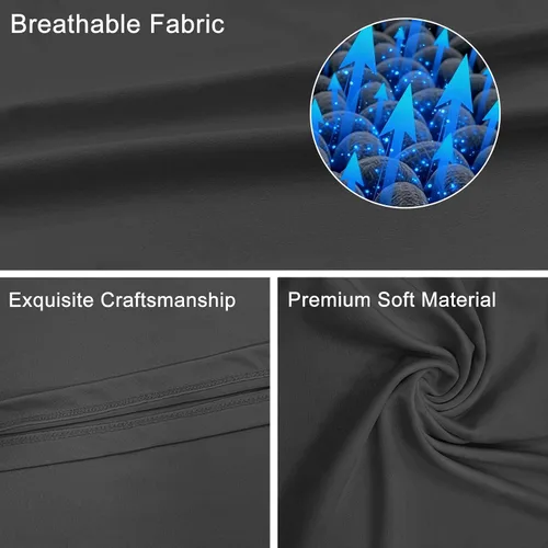 Miniatura 3 de Paquete de 4 polainas refrescantes para el cuello, máscara facial con protección contra el polvo y los rayos UV, bufanda para hombres y mujeres