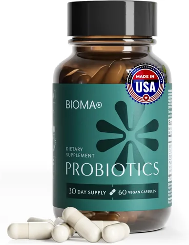 BIOMA Probióticos - Probiótico para la salud digestiva - Apoyo intestinal para hombres y mujeres con xilooligosacáridos, tributirina y