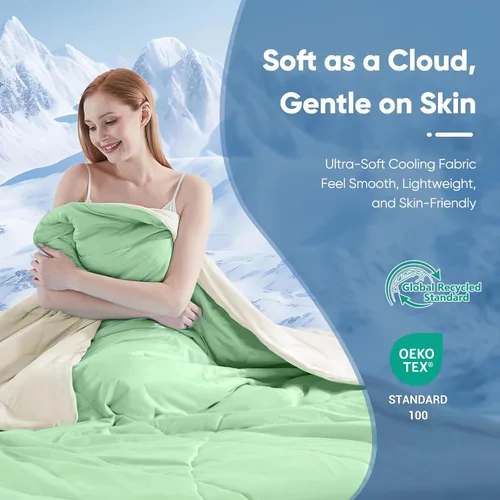 Miniatura 6 de Elegear - Edredón refrescante King absorbe el calor corporal para mantenerse fresco, cobija refrescante para personas que duermen con calor