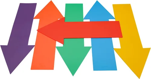 Colorido marcador de punto de flecha de estrella, marcador direccional antideslizante para entrenamiento de agilidad, actividades de aula de niños,
