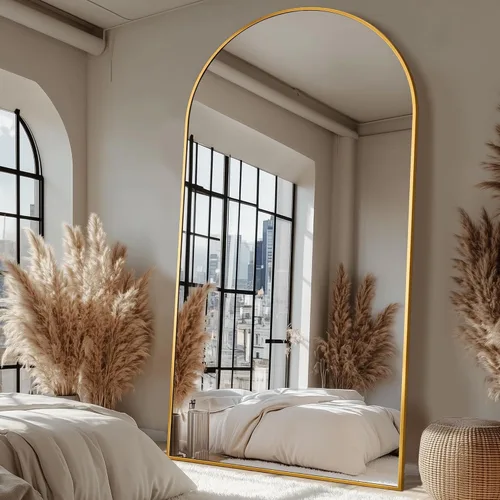 Miniatura 9 de Antok Espejo de Cuerpo Entero, Espejo de Piso de 58"x18" con Soporte, Espejos Montados Colgantes para Dormitorio, Sala de Estar, Vestidor, Comedor