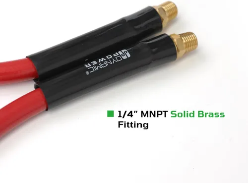 Miniatura 3 de DYNAMIC POWER Manguera de compresor de aire de PVC de 3/8 pulgadas x 50 pies con kit de accesorios para compresor de aire de 10 piezas
