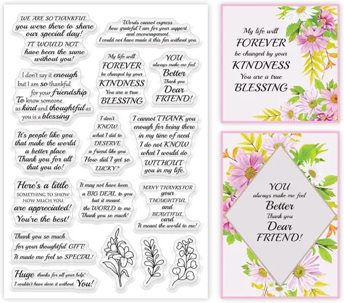 Miniatura 10 de ORIGACH Patrón de fondo Sellos transparentes para hacer tarjetas DIY Scrapbooking álbum de fotos decoración