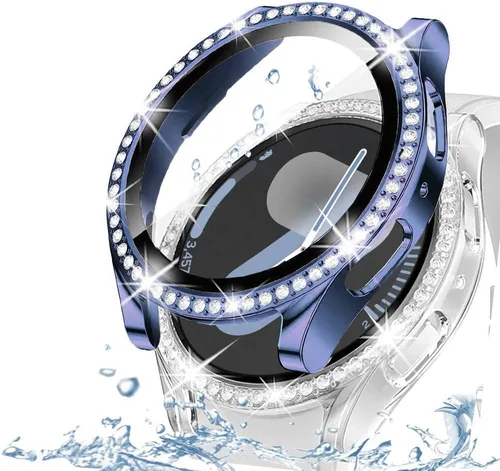 Miniatura 49 de DEALELE Paquete de 1 + 3 fundas y protector de pantalla compatible con Samsung Galaxy Watch FE / 5/4 de 1.575 pulgadas, funda protectora