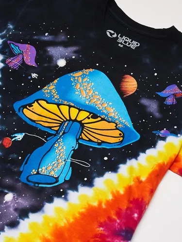 Miniatura 3 de Liquid Blue Camiseta Space Shroom para hombre de talla grande, Azul
